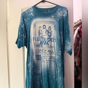Fleetwood Mac Teal and White Splatter T-Shirt